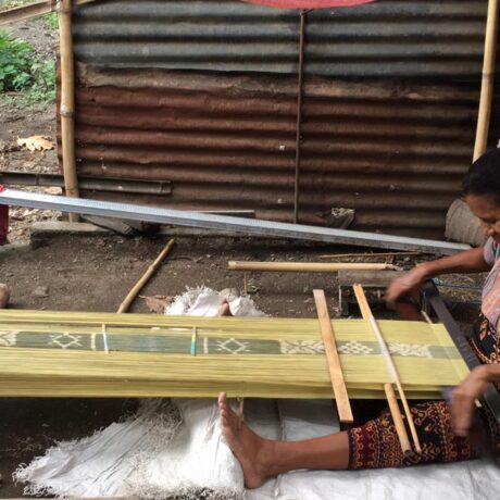 Up Close With Ikat Weaving By Mama From Maumere, Indonesia