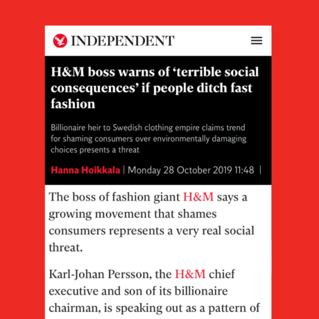 OPINIE- Een open brief aan Karl-Johan Persson (H&M)